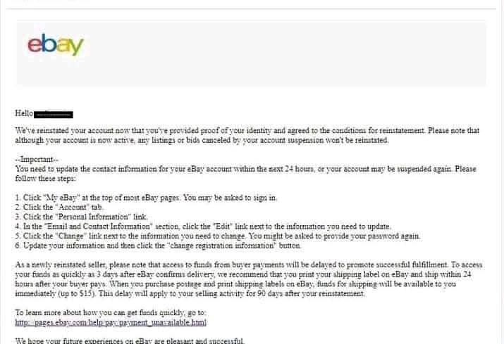 Reinstate Your Permanent eBay store for you successfully EBAY AGENT